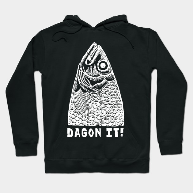 Dagon It! (white) Hoodie by Sean-Chinery